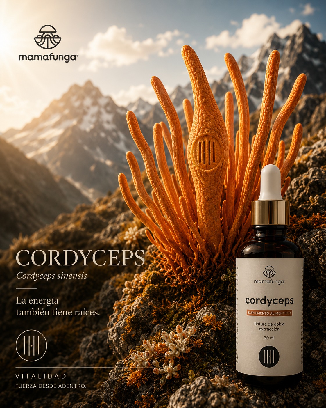 Cordyceps Mamafunga · Cordyceps sinensis · La energia tambien tiene raices