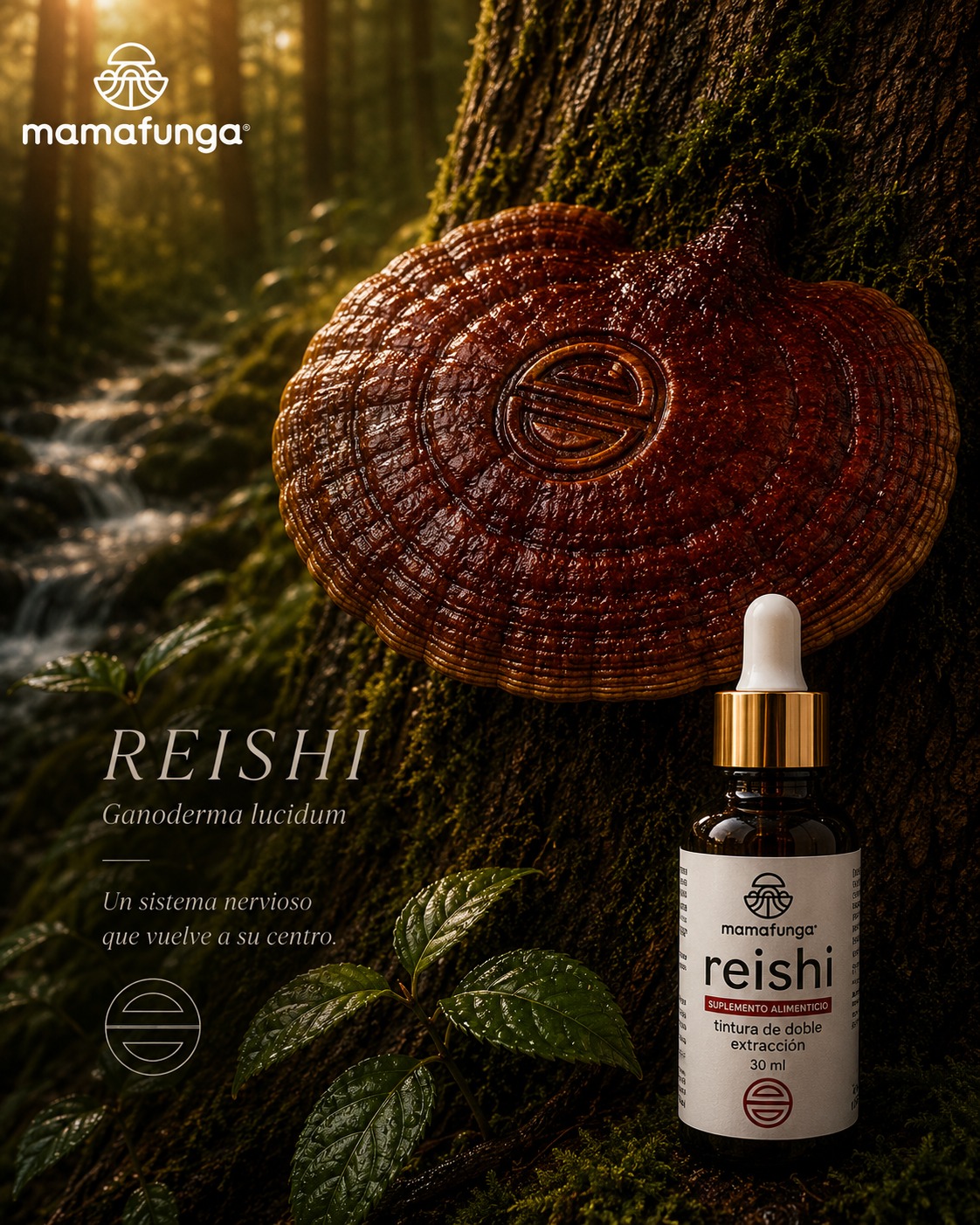 Reishi Mamafunga · Ganoderma lucidum · Un sistema nervioso que vuelve a su centro